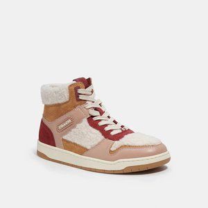 Coach High Top Sherpa Sneaker Boots Women's 9.5
